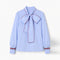 SOPHIE + LUCIE Luciana Cotton Poplin Shirt in Blue