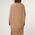 MARINA RINALDI Segovia Wool & Cashmere Cardigan in Camel
