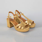 ESSKA Charlie Heels in Gold Neptune