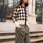 SOPHIE + LUCIE Arlequin Jewel Button Cardigan in Butter