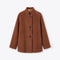 ROSSO35 Alpaca Wool Short Coat in Chestnut