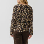 ARTLOVE Tonia L/S Leopard Print T Shirt in Brown