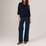 ARTLOVE Aroa 3/4 Sleeve Jumper in Navy