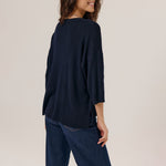 ARTLOVE Aroa 3/4 Sleeve Jumper in Navy