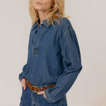 ARTLOVE Traute Denim Blouse in Blue