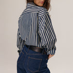 ARTLOVE Claire Striped Shirt in Navy