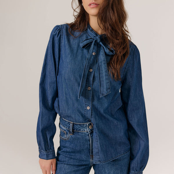 ARTLOVE Clemence Denim Shirt in Denim Blue