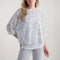 MARBLE Printed Top with Vest Top in Grey Combo