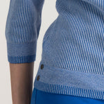 MARBLE Lightweight Jumper in Sky Blue/White