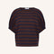 BY-BAR Merle Big Stripe Top in Coffee Bean