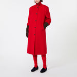 WEEKEND MAX MARA WKSGessati Wool Long Coat in Red