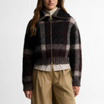 BARBOUR Carville Knitted Zip Through Jacket in Mutli