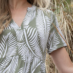 MARBLE Easy Dress in Leaf