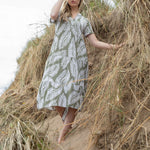 MARBLE Easy Dress in Leaf