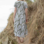 MARBLE Easy Dress in Leaf