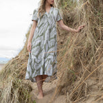 MARBLE Easy Dress in Leaf