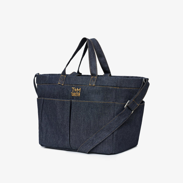 WALTER Walter x T+M Collab Pocket Tote Bag in Indigo
