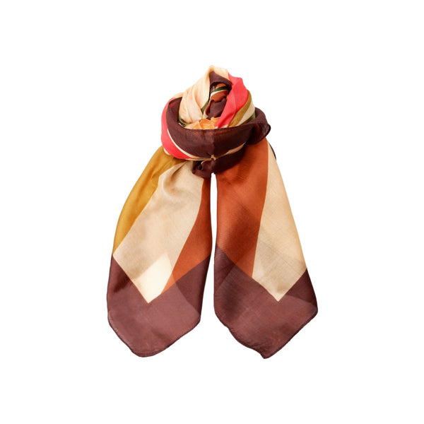 BLACK COLOUR BCFarrago Silk Scarf in Golden