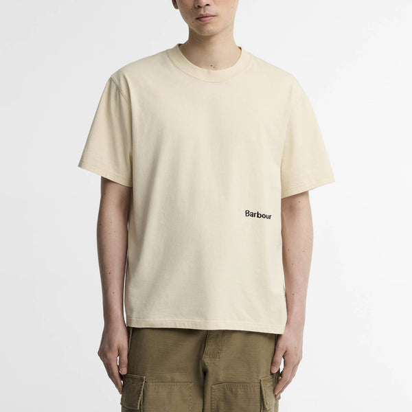 BARBOUR Ursula Fit Graphic T Shirt in Fog