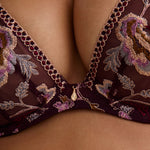 AUBADE Midnight Opera Underwired Triangle Bra in Secret Purple