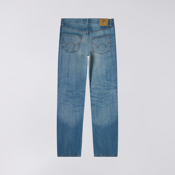 EDWIN Regular Straight Kaihara Indigo Lightweight Red Selvage Jeans in Blue Light Used