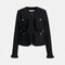 ESSENTIEL ANTWERP Kinetic Fringed Jacket in Black