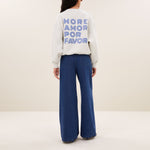 BY-BAR Lili Amor Sweater in Light Grey Melee