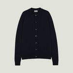 JOHN SMEDLEY Tibor Extra Fine Merino Wool Shirt in Midnight