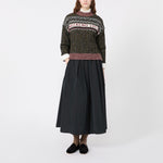 WEEKEND MAX MARA Inserimento - WKIEfebo Cotton-blend Taffeta Flared Skirt in Black