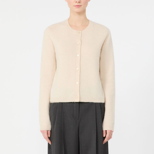 WEEKEND MAX MARA WKDEsposto Wool and Cashmere Cardigan in Ice