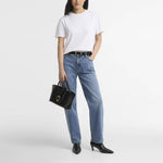BARBOUR Alder Mini Leather Tote Bag in Black