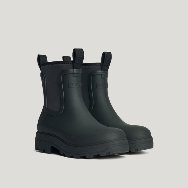 TRETORN Yun Waterproof Rubber Boots in Black