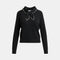 ESSENTIEL ANTWERP Kasa Tie Neck Jumper with Beads in Dark Grey