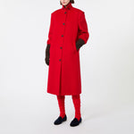 WEEKEND MAX MARA WKSGessati Wool Long Coat in Red