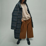 HEYANNO MMHBelieve Check Coat in Deep Forest