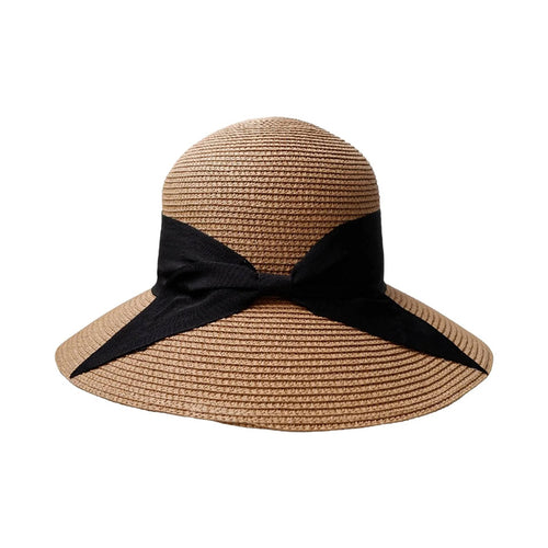 BLACK COLOUR BCCANNES straw hat in Nature