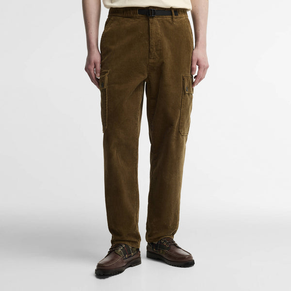 BARBOUR Leonard Cord Cargo Trousers in Sepia