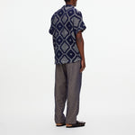 OAS Trastevere Cuba Crochet Shirt in Navy