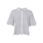BLACK COLOUR BCAgneta Lace Blouse in Off White