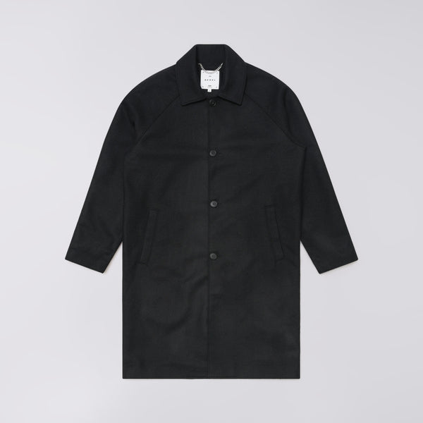 EDWIN Mac Wool Coat in Black