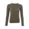 BLACK COLOUR BCFaye Lurex Long Sleeve Top in Hunter Green