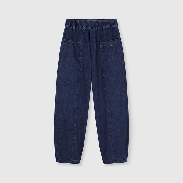 BEATRIZ FUREST Barlovento Wide Leg Jeans in Denim Navy