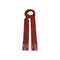 QUINTON & CHADWICK Angora Skinny Scarf in Rust
