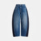 ESSENTIEL ANTWERP Kashba Panelled Barrel Leg Jeans in Blue/Black