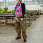 QUINTON & CHADWICK Brushed Tweed Scarf in Hot Tropics