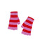 QUINTON & CHADWICK Stripe Fingerless Gloves in Red/Pink