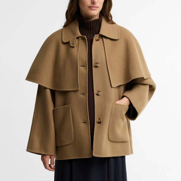 BARBOUR Aggy Wool Coat in Warm Trench