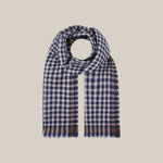 MOISMONT Vichy No693 Check Scarf in Dream