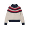 JUMPER 1234 Nordic Yoke Roll Collar Jumper in Midnight Navy/Jasmine/Akane