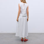 THE NEW SOCIETY Melissa Linen Skirt in Pure Cloud